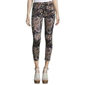 7 FOR ALL MANKIND Skinny Floral Paisley Jeans/Pants Sz 25 Old Money Luxery